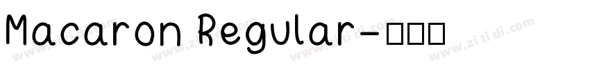 Macaron Regular字体转换